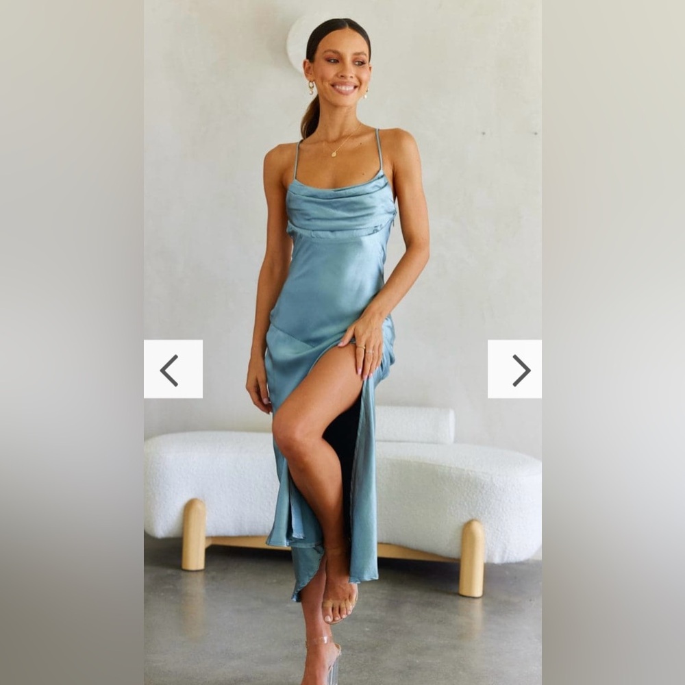 Satin Midi Dress